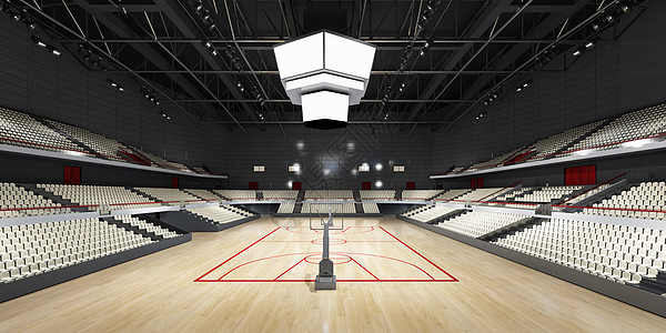3D篮球馆场景图片