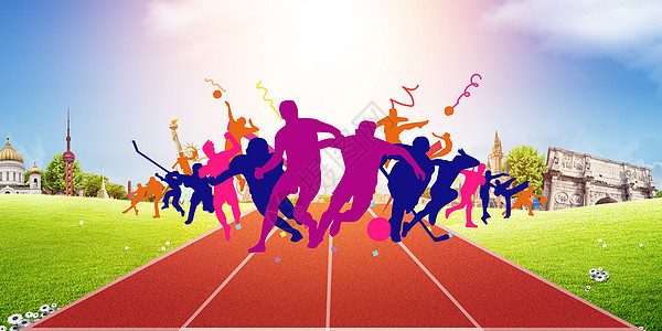运动会背景图片素材-正版创意图片401946242-摄图网