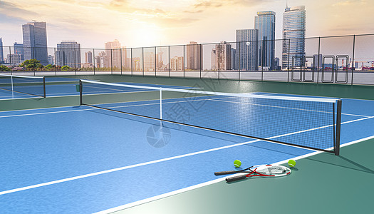 3D网球场景图片