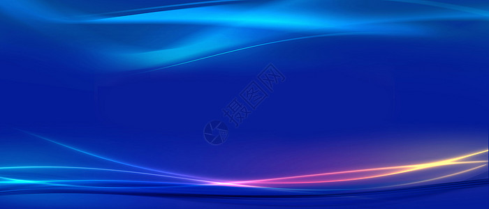 科技光效背景蓝色科技背景设计图片