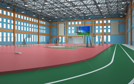 3d室内体育馆创意背景图片下载 正版图片 摄图网