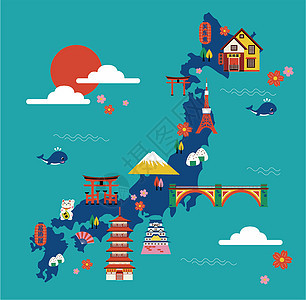 日本旅游地图图片