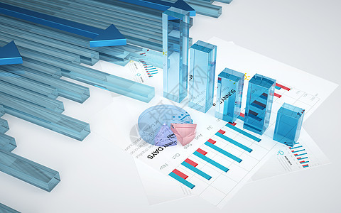 3D金融数据场景图片