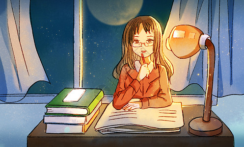 节日老师辛苦夜晚办公桌备课高清图片深夜学习高清图片深夜学习的男子