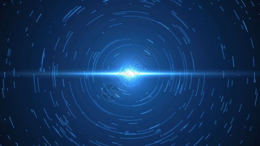 北京婚礼素材蓝色粒子星空星爆星轨粒子旋转GIF高清图片