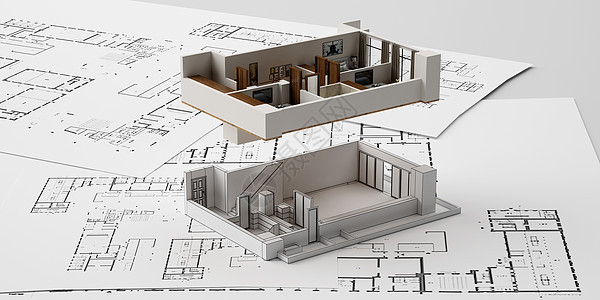 3D户型图背景图片