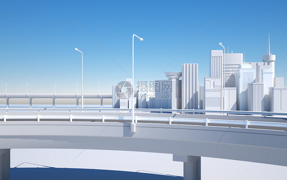 3d城市桥梁图片