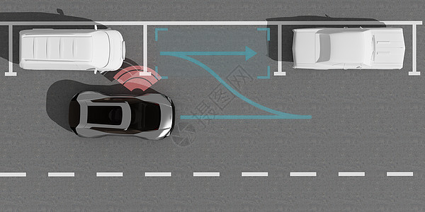 自动泊车场景高清图片