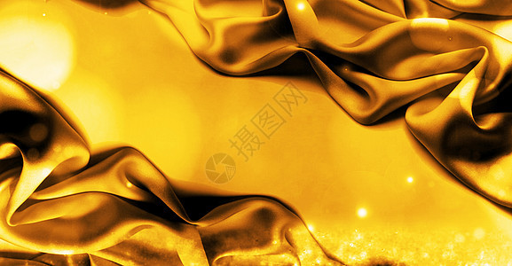 金色丝绸背景背景图片
