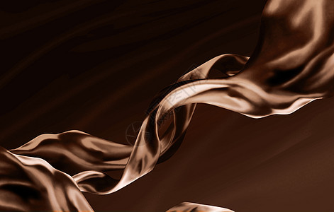 咖啡色丝绸背景图片