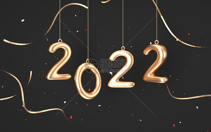 2022黑金背景图片