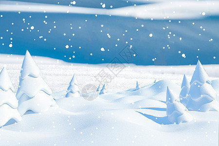 雪地背景背景图片
