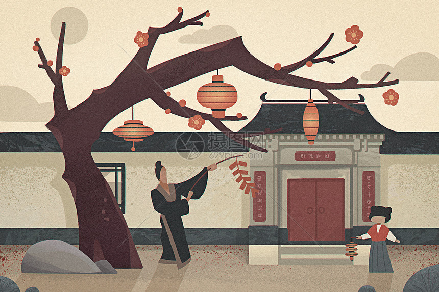 春节除夕过年古代传统习俗