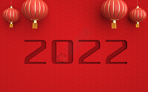 2022中式新年背景图片