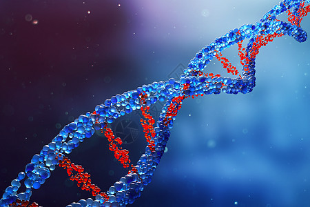 三维DNA链条背景图片