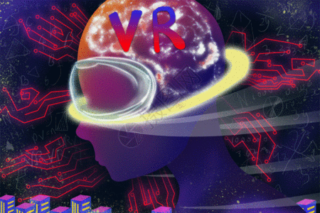 元宇宙虚拟现实互联网VR未来虚拟GIF高清图片