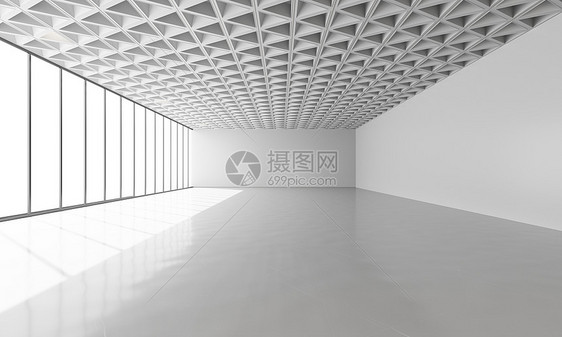 3D光影几何建筑空间图片