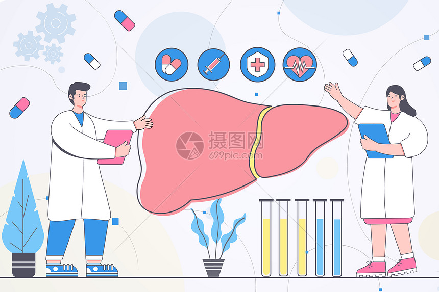 全国爱肝日医生宣传肝部知识图片