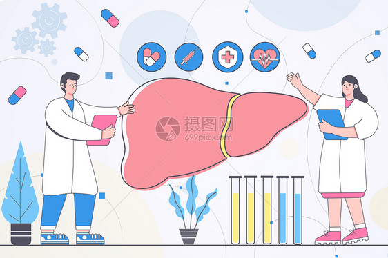 全国爱肝日医生宣传肝部知识图片