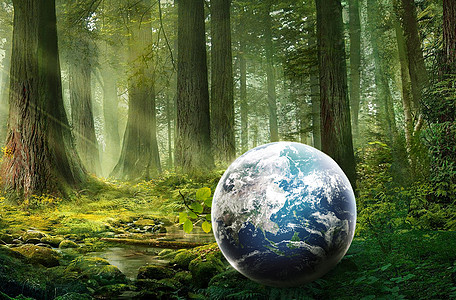 低碳环保地球背景图片