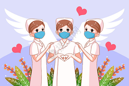 护士节的天使护士们高清图片