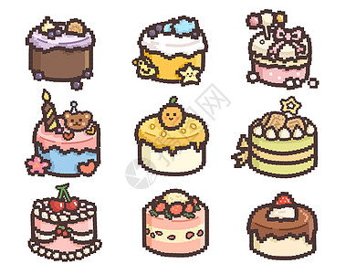 蛋糕logo插画