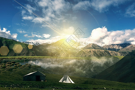 野外露营背景图片