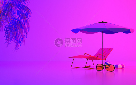 3d夏天背景图片