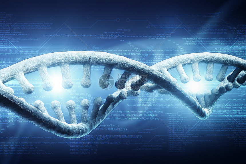 蓝色创意dna基因医疗图片