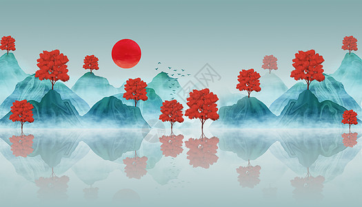 大气红树国风新中式图片