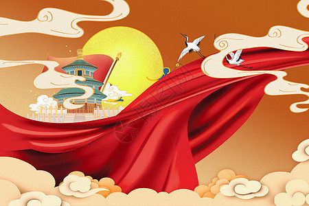 丝绸背景红色设计图片