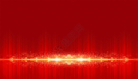 红色火花大气红金光线背景GIF高清图片