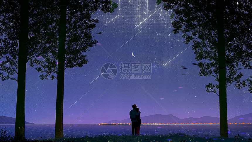 梦幻的仲夏夜图片