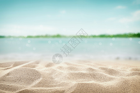 大气海岛唯美海滩背景图片