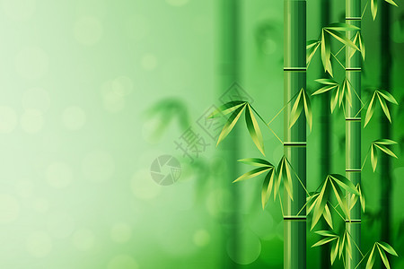 唯美大气绿色竹纹背景背景图片