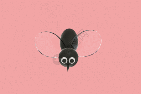 生物创意C4D可爱蚊子3D立体模型GIF高清图片