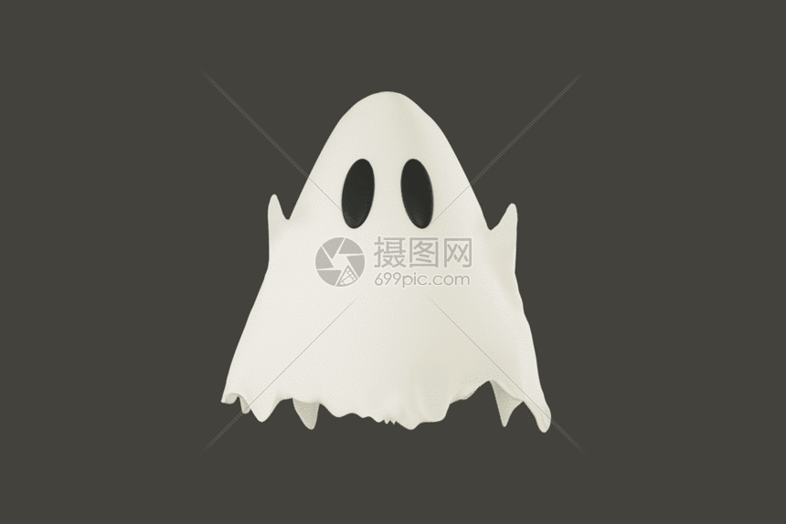 创意C4D中元节小怪物幽林GIF图片