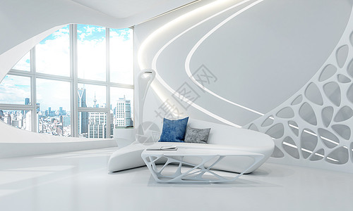 3D未来科技酒店场景图片