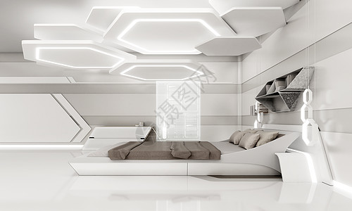 3D高科技卧室图片