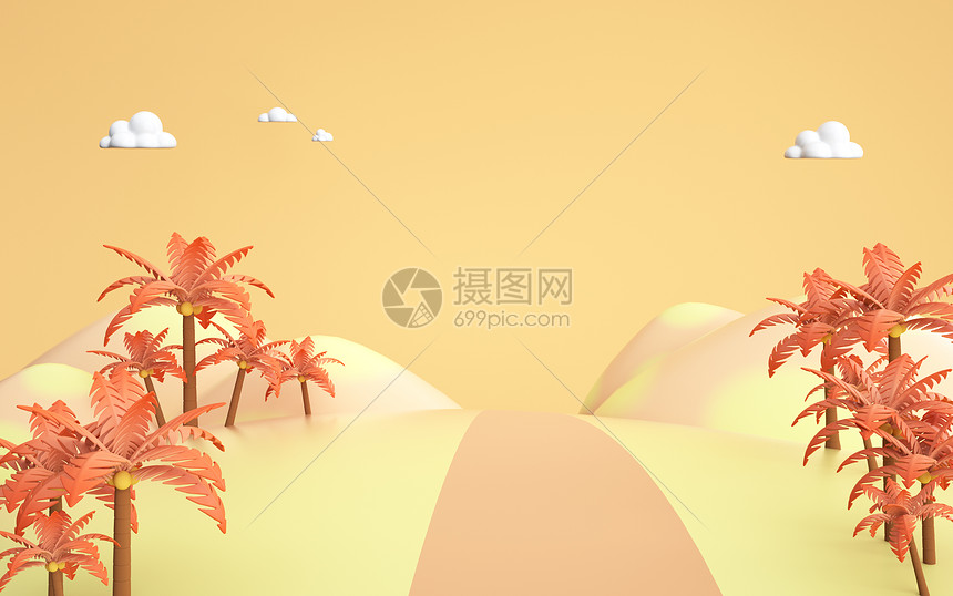 c4d秋天场景图片