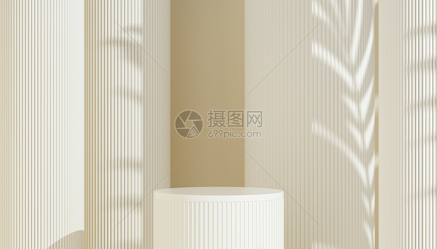 C4D小清新光影展台图片