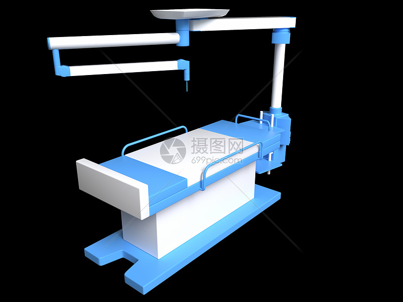 C4D医疗机器蓝白卡通3D元素图片