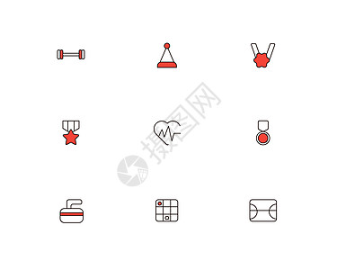 运动项目简洁图标图片