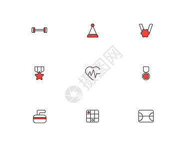 运动项目简洁图标图片