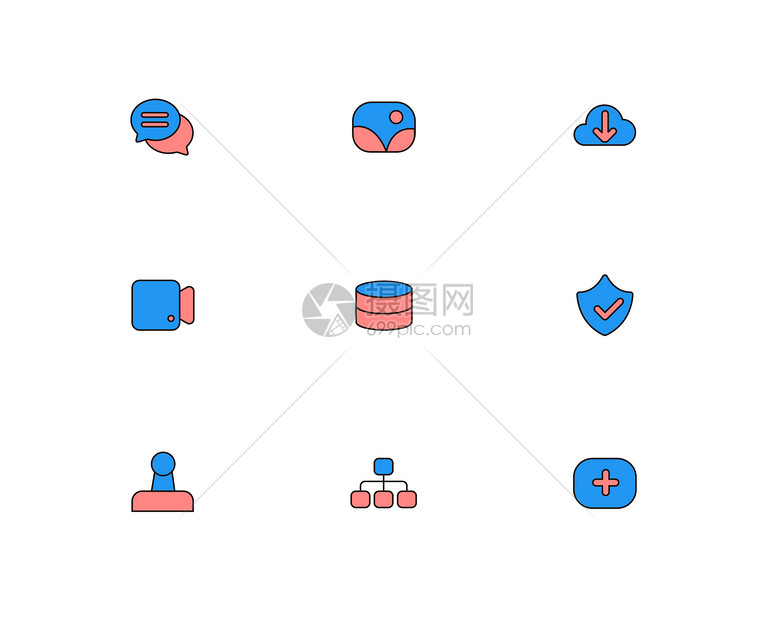 后台通用简洁图标图片