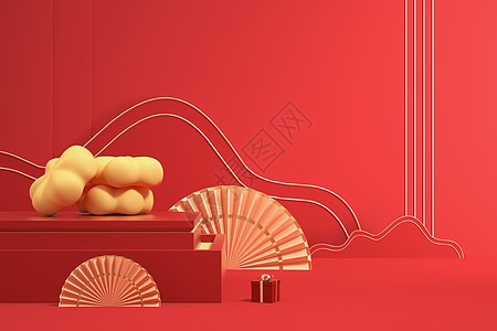 中秋节中国风场景背景图片