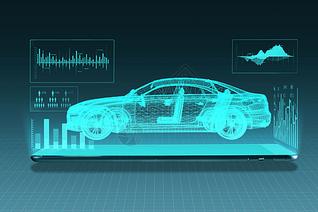 数据显示新能源汽车全息制造设计图片