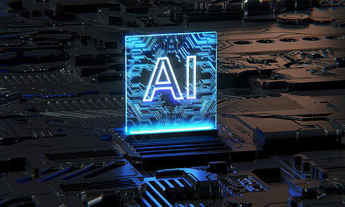 3D创意AI科技场景图片