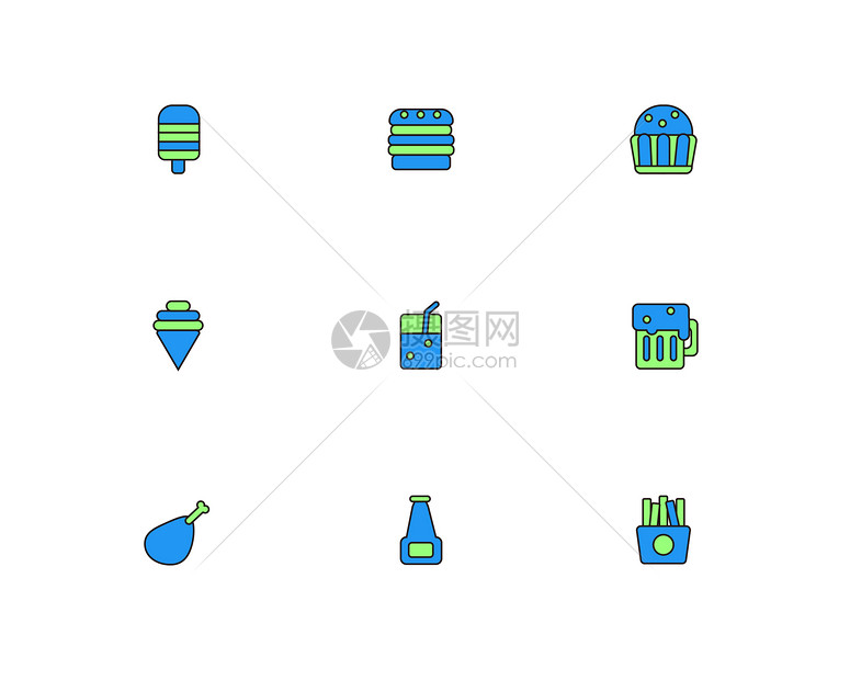 零食简洁图标图片