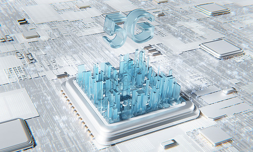 3D创意5G科技场景图片